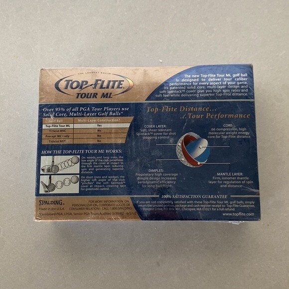NEW 12 Top Flite Solid Core Golf Balls 4 Packages of 3 Balls. Tour Performance - Picture 4 of 6